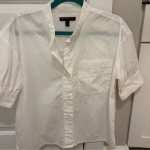 Banana Republic White Casual Button Down Shirt
